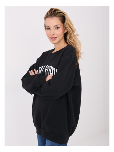 Черен суитшърт с надпис New York