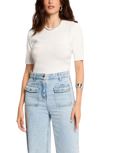 Бяла тениска Morgan De Toi