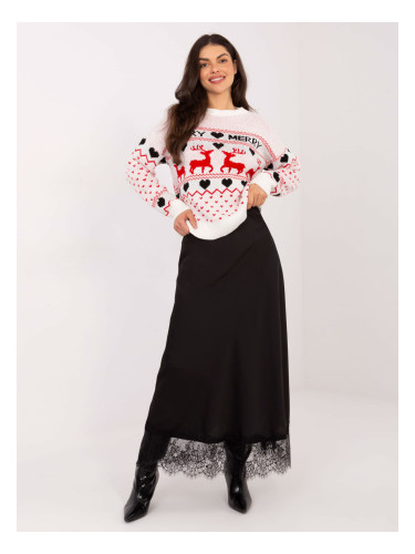 Коледен пуловер с мотив на северни елени