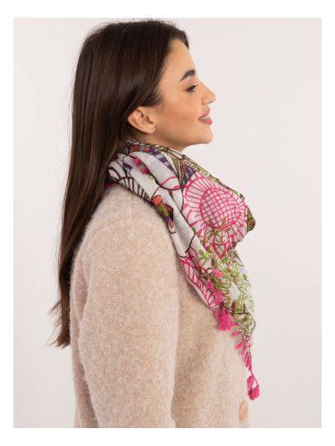Цветен шал с флорален мотив