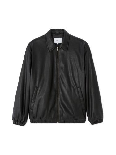 Черно кожено яке Celio