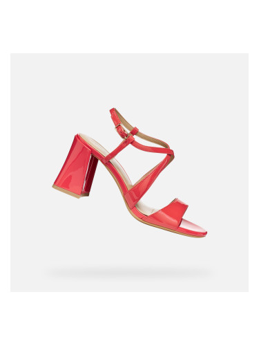Червени дамски сандали Geox New Eraklia