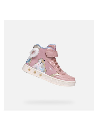 Pink Girls Sneakers Geox Skylin - Girls