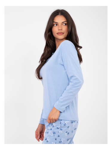 Дамска светлосиня пижама