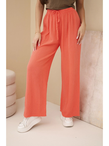 Муселинени панталони с широки крачоли Kesi Włoski