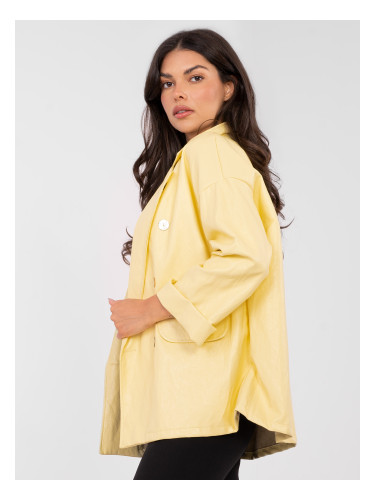 Жълт оувърсайз блейзър