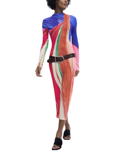 Цветна миди рокля Desigual