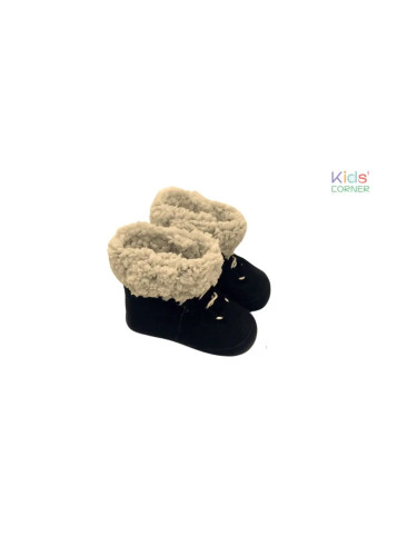 Бебешки ботушки с каракул Black Winter