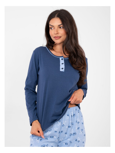 Дамска пижама в тъмносиньо