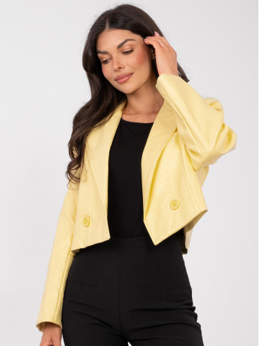 Жълто бомбър яке
