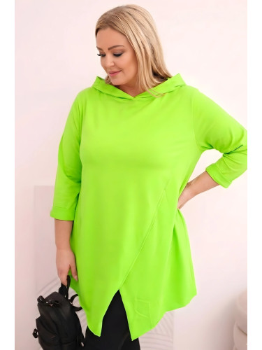 Дамска асиметрична блуза с големи размери