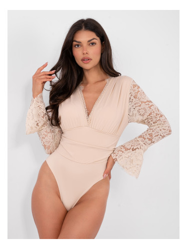 Боди с дантелени ръкави