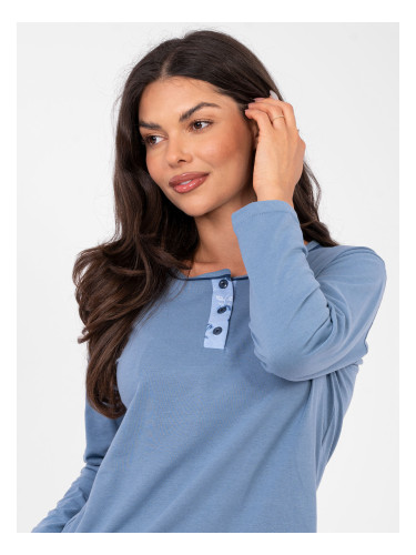 Дамска пижама в сиво-син цвят