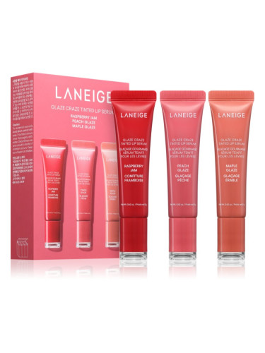 LANEIGE Glaze Craze Tinted Lip Serum тониращ балсам за устни изгодна опаковка