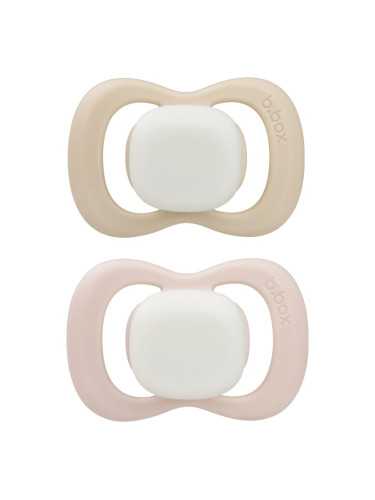 B.Box Glow 0-6m биберон Blush/Latte 2 бр.