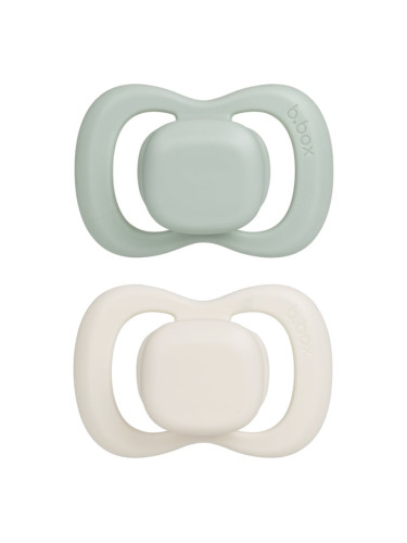 B.Box Natural Rubber 0-6m биберон Sage/Vanilla 2 бр.