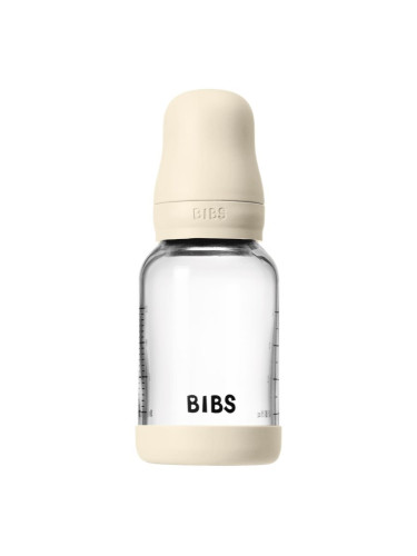 BIBS Baby Glass Bottle Round Latex шише против колики Ivory 120 мл.