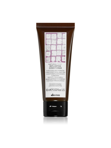 Davines Naturaltech Replumping Conditioner хидратиращ балсам за по-лесно разресване на косата 60 мл.