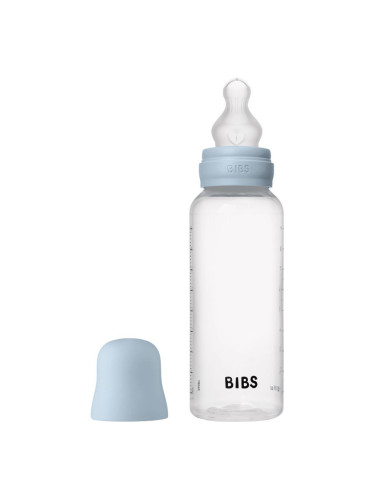 BIBS Anti-Colic Baby Bottle Silicone шише против колики със силиконов биберон Baby Blue 270 мл.
