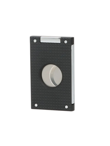 Резачка за пури Caseti - Chrome/Black, с две остриета, 22 см