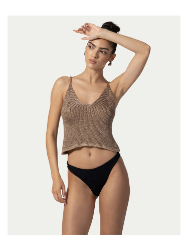 Плетен топ BRUNA CAPPUCHINO