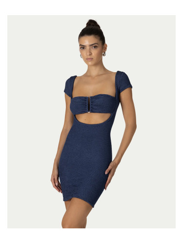 Къса рокля FRIDA NAVY BLUE