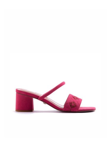 Обувки QUILTED DIAMOND MULE 55 DEEP PINK