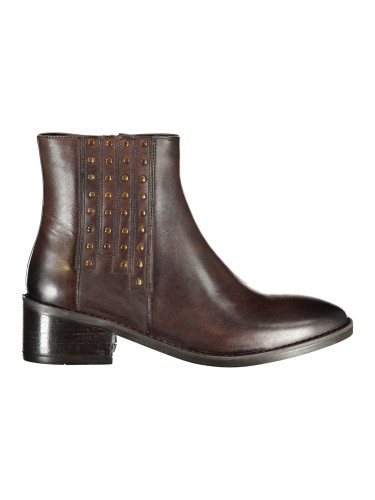 Кожени боти до глезена с токчета