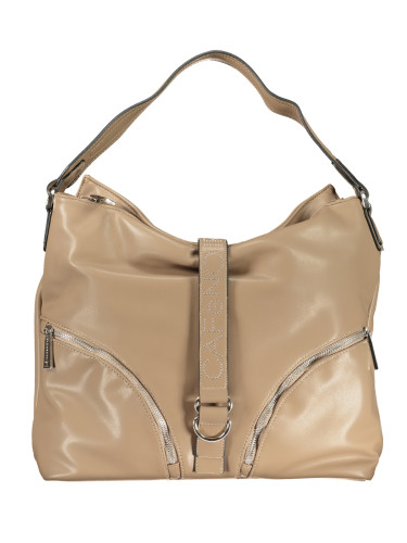 Бежова чанта за през рамо