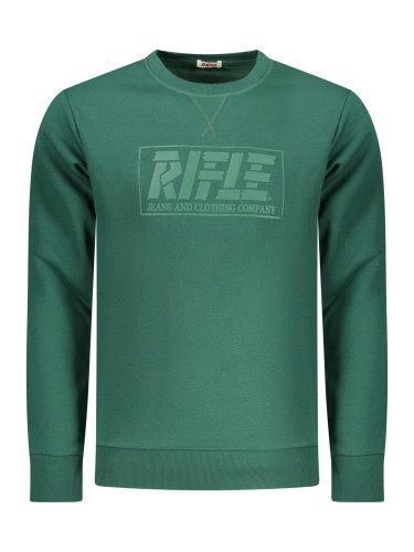 Зелен мъжки суитшърт без качулка