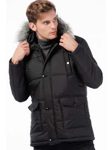 M8635 DEWBERRY MEN'S COAT-BLACK-1
