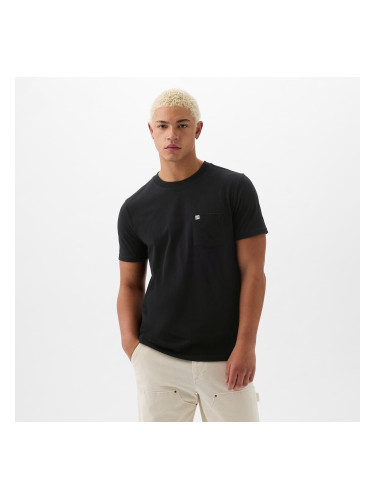 Тениска GAP Pocket Micro Logo Tee Black XS