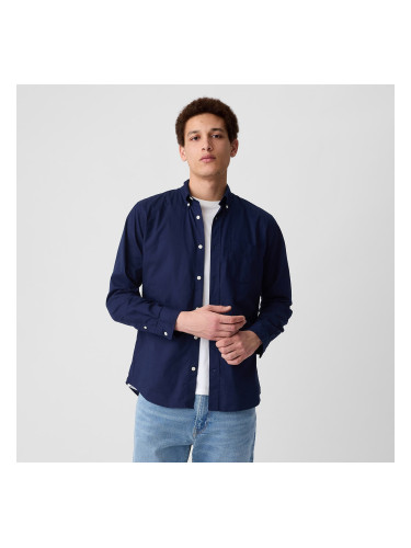 Риза GAP Slim-Fit Poplin Shirt Tapestry Navy M