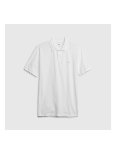 Тениска GAP Logo Pique Polo Optic White M