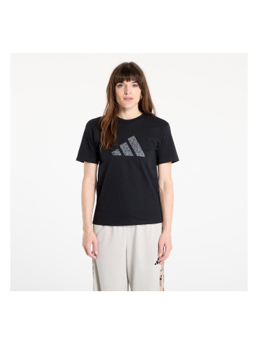 Тениска adidas W Animal Graphic T-shirt Black XS