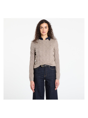 Пуловер Tommy Hilfiger Soft Wool Cable C-Neckk Ls Sweater Heathered Taupe L