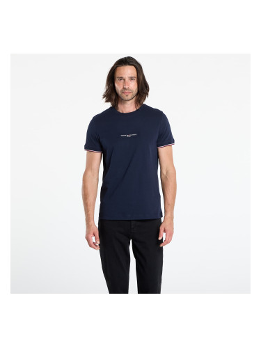 Тениска Tommy Hilfiger Tommy Logo Tipped Tee Blue L