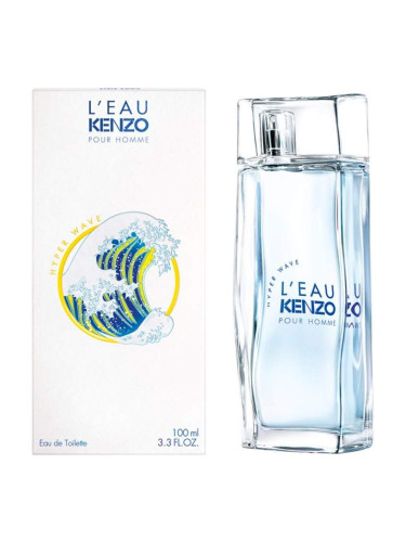 Kenzo L'Eau Kenzo Hyper Wave Pour Homme, M EdT, Тоалетна вода за мъже, 2020 година, 100 ml 