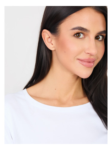 Бяла блуза с дълъг ръкав