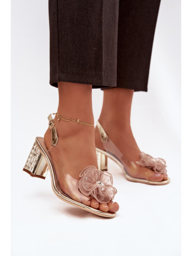 S. BARSKI Сандали на ток с декорация D&A