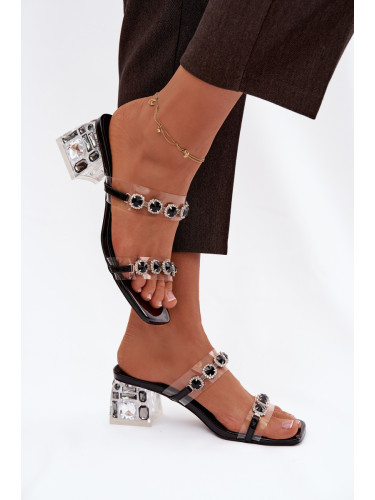 Дамски сандали с кристали S. BARSKI