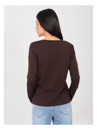 Тъмнокафява блуза