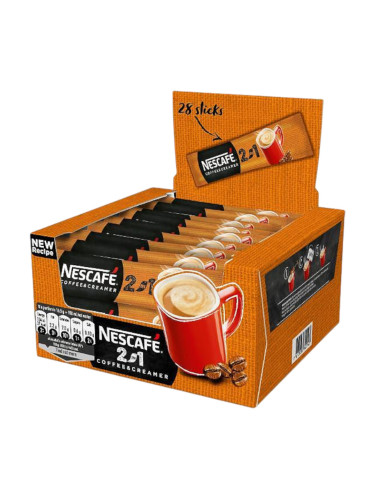 Разтворимо кафе NESCAFE 2в1 без захар 8г