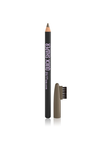 MAYBELLINE NEW YORK Quick Shaper прецизен молив за вежди с четка цвят 04 Medium Brown 1 бр.