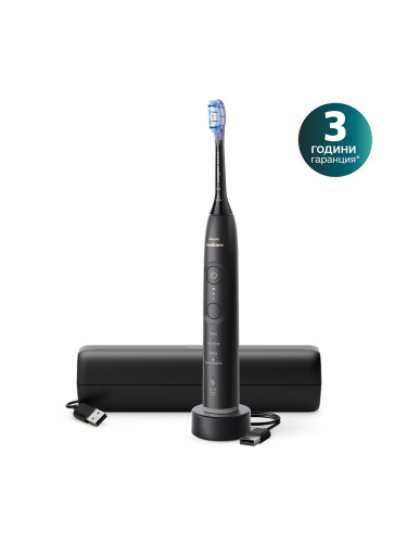 Електрическа четка за зъби Next-Generation с калъф Philips Sonicare Серия 7100, черна