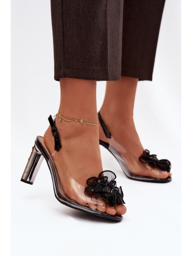 Сандали на ток с декорация S. BARSKI