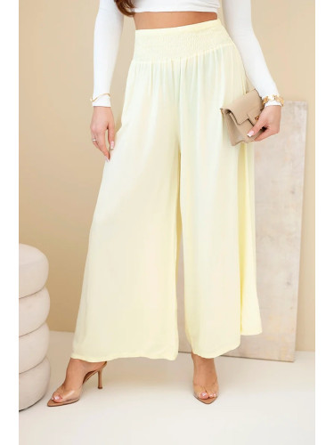 Дамски вискозен панталон с еластична талия