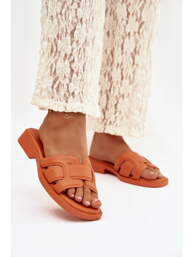 Дамски оранжеви джапанки Lorania