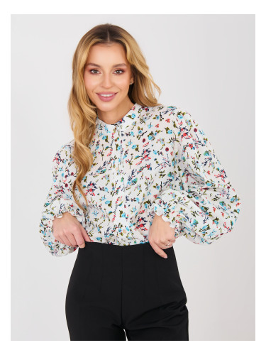 Блуза с шарки и дълъг ръкав