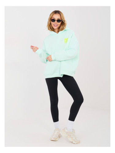 Ментолов суичър с качулка